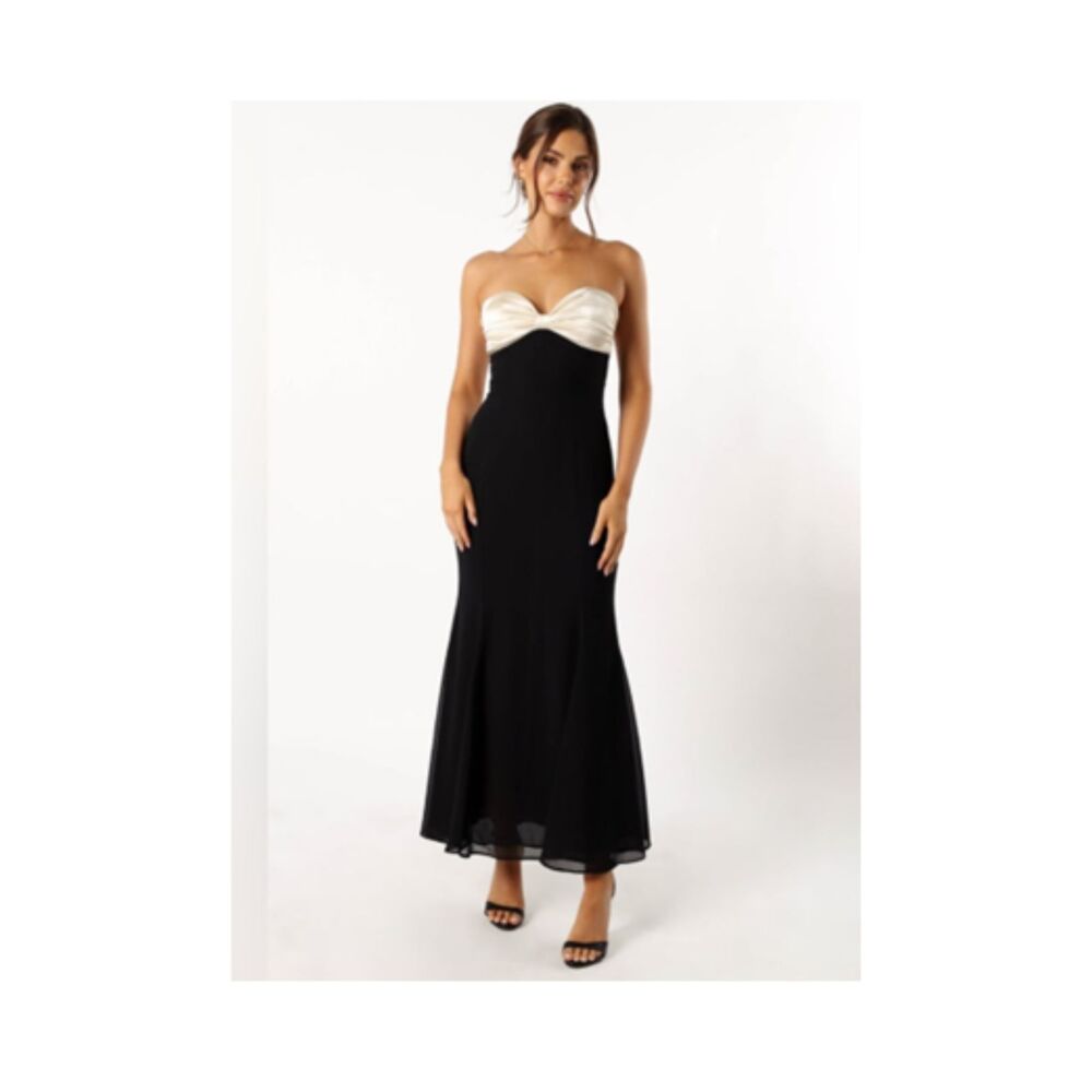 Runaway The Label Cecilia Maxi Dress Medium Strapless Satin Formal Gown NWT